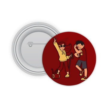 Free Style Dancers Pin-back Button Badge