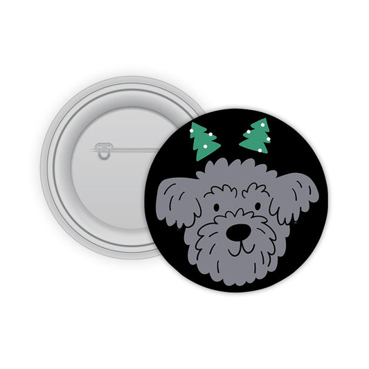 Cute Dog Pin-back Button Badge