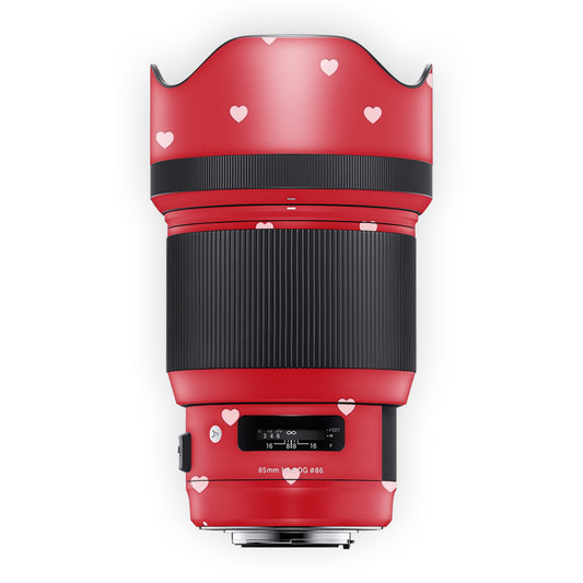 Big Red Hearts Lens Skin