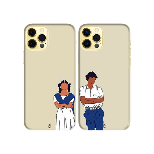 Ram and Jaanu Slim Hard Couple Phone Case