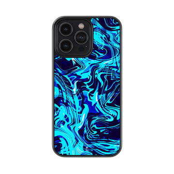 Blue Ripple Glass Case