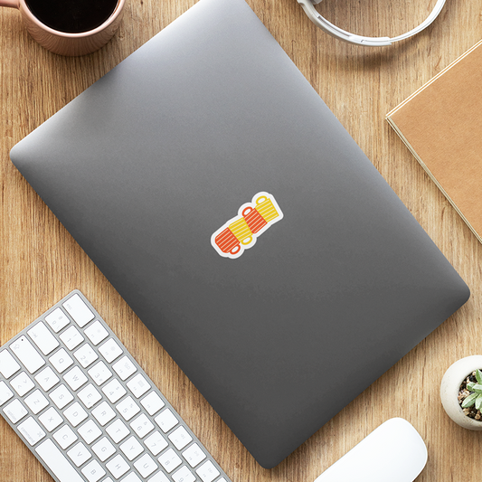 Cup Tower Laptop Sticker