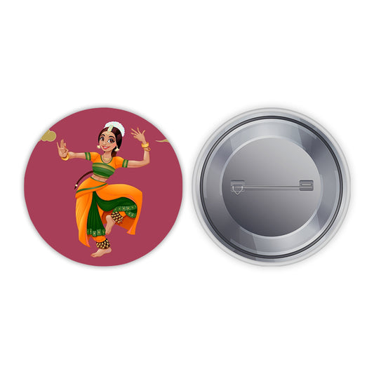 Barathanatiyam Pin-back Button Badge