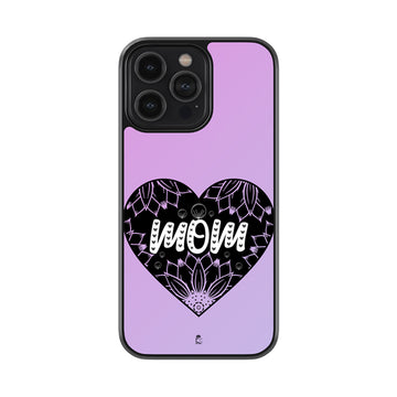 Love You Mom Glass Phone case