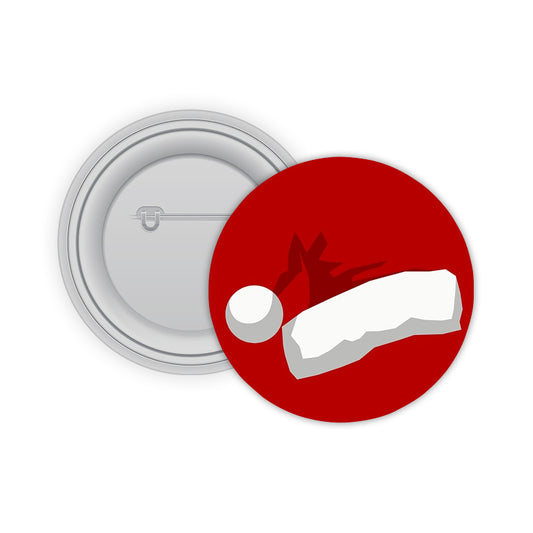 Red Hat Pin-back Button Badge