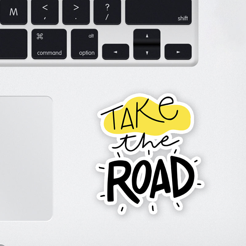 Take the Road Laptop Sticker