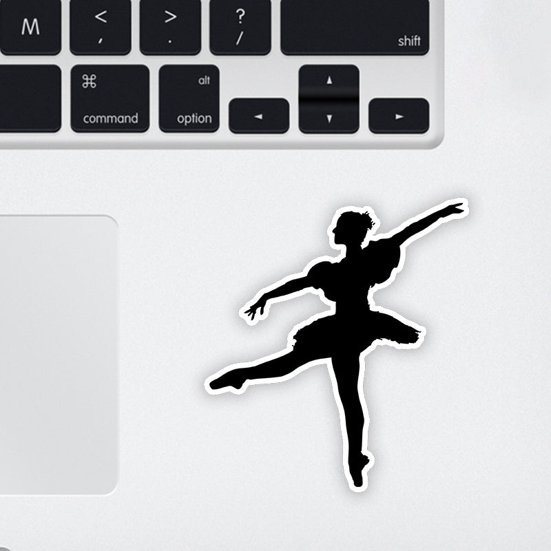 Dancing Lady Laptop Sticker