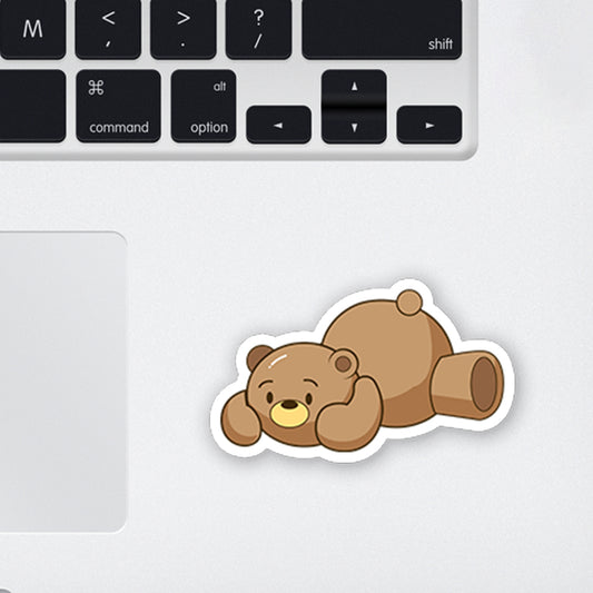 Sleeping Teddy  Laptop Sticker