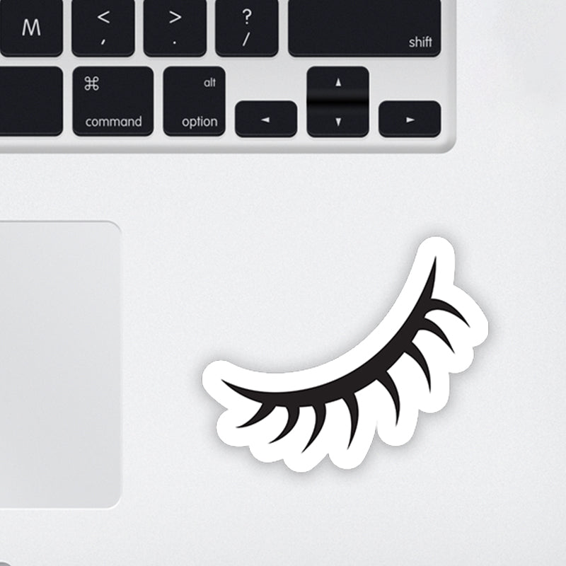 Eye Lash Laptop Sticker