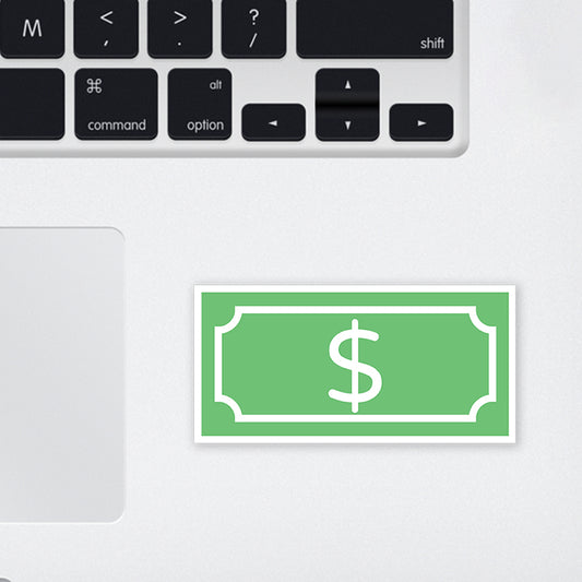 Dollar Note Laptop Sticker