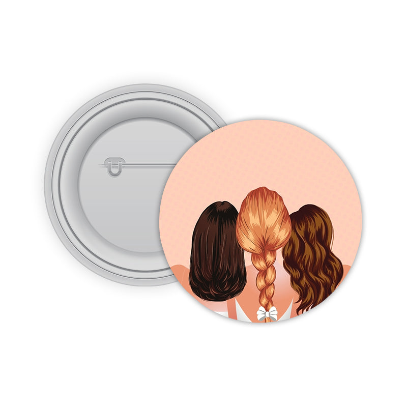 Ladies Pin-back Button Badge