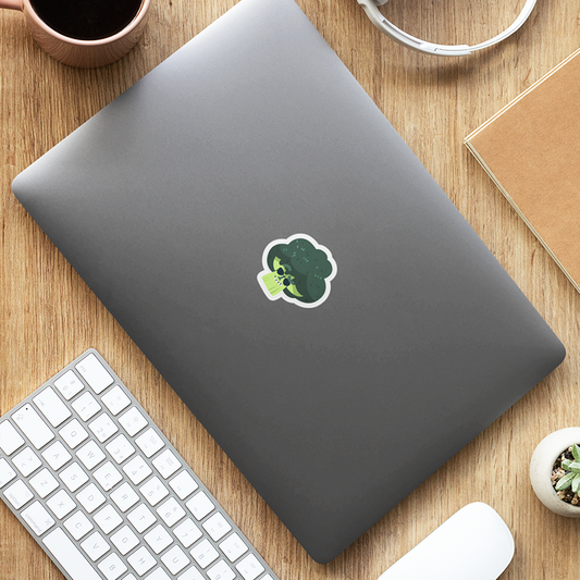 Rocking Broccoli  Laptop Sticker