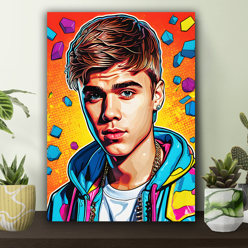 Justin Bieber Pop Art Poster