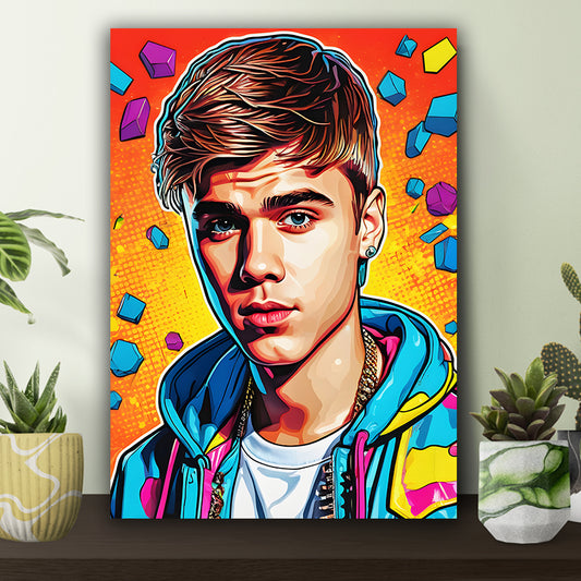 Justin Bieber Pop Art Poster