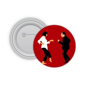 Couple Salsa Dance Pin-back Button Badge