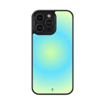 Pale Blue Green Gradient Glass Case