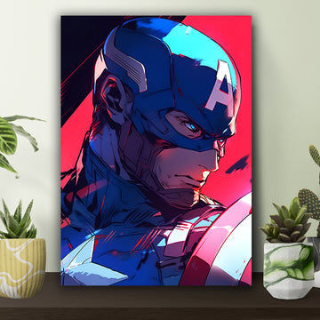 Captian America Pop Art Poster