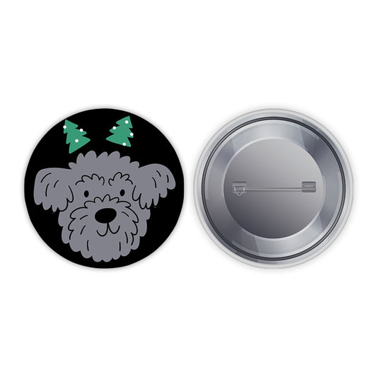 Cute Dog Pin-back Button Badge