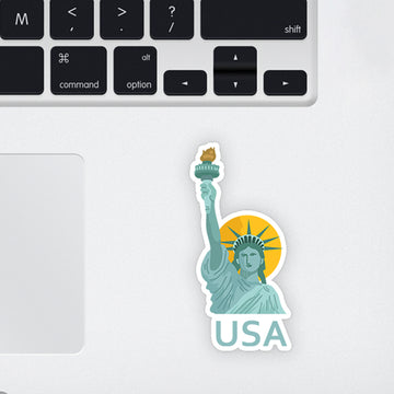 USA Laptop Sticker