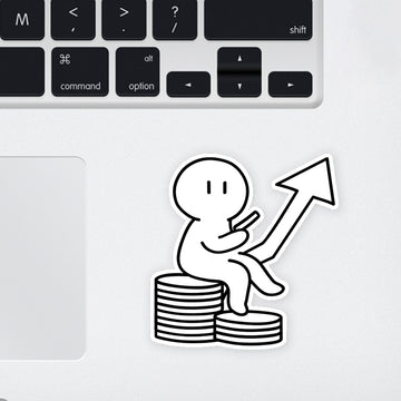 Day Trader Laptop Sticker