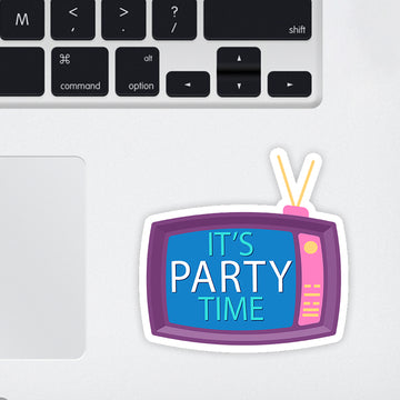 Its Party Time Laptop Sticker