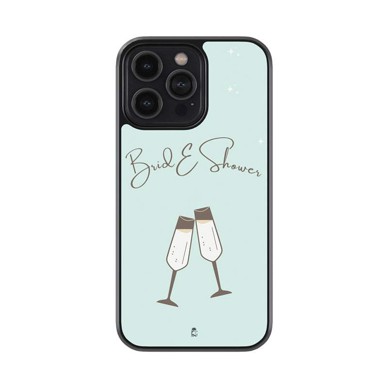 Bride Shower Glass Phone case