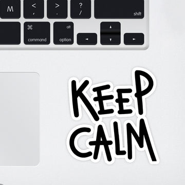 Keep Calm Laptop Sticker