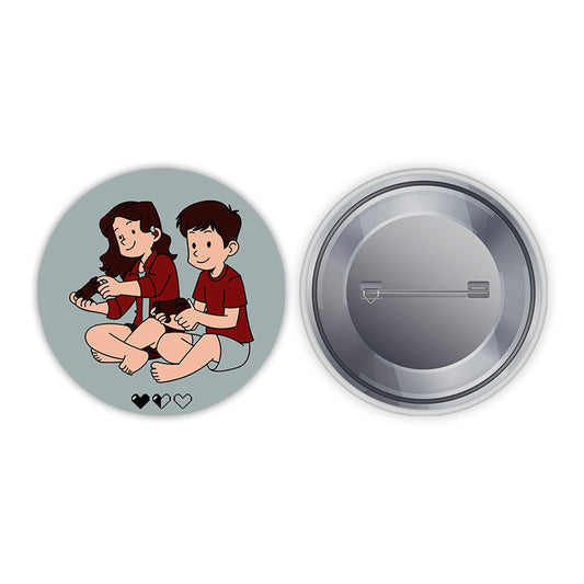 Best Friends Game Pin-back Button Badge