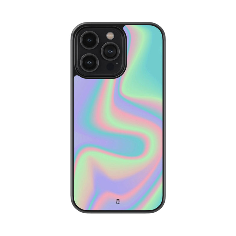 Prismatic Wave Gradient Glass Case