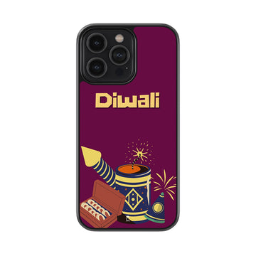 Diwali Boom Crackers Glass Case