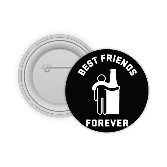 Best Friends Pin-back Button Badge