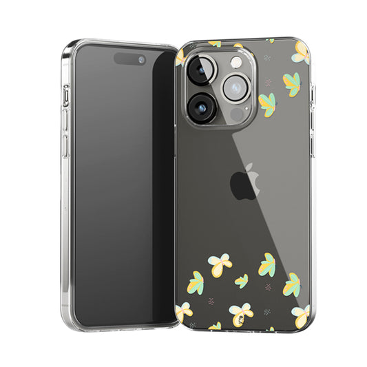 Cute Garden Flies Clear Silicone Case