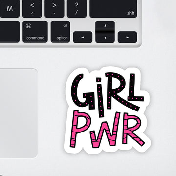 Girl Pwr Laptop Sticker