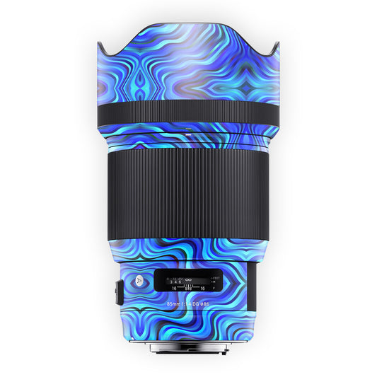 Blue Liquid Fluid Lens Skin