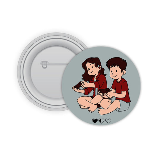 Best Friends Game Pin-back Button Badge