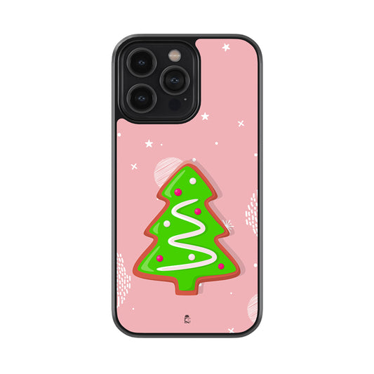 Cute Christmas Fir Glass Case