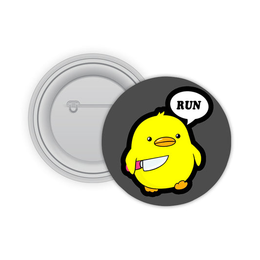 Rowdy Duck Pin-back Button Badge