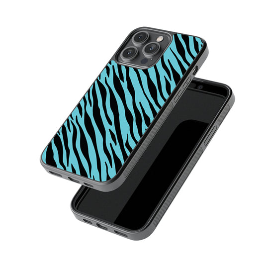 Hazel Blue Patterned Glass Case