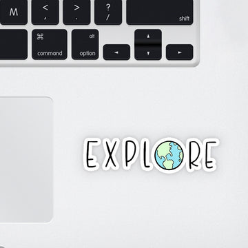 Explore Laptop Sticker