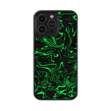 Hulk Green Fluid Liquid Design Glass Case