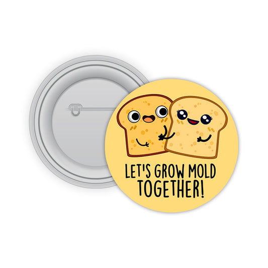 Bread Couple Pin-back Button Badge