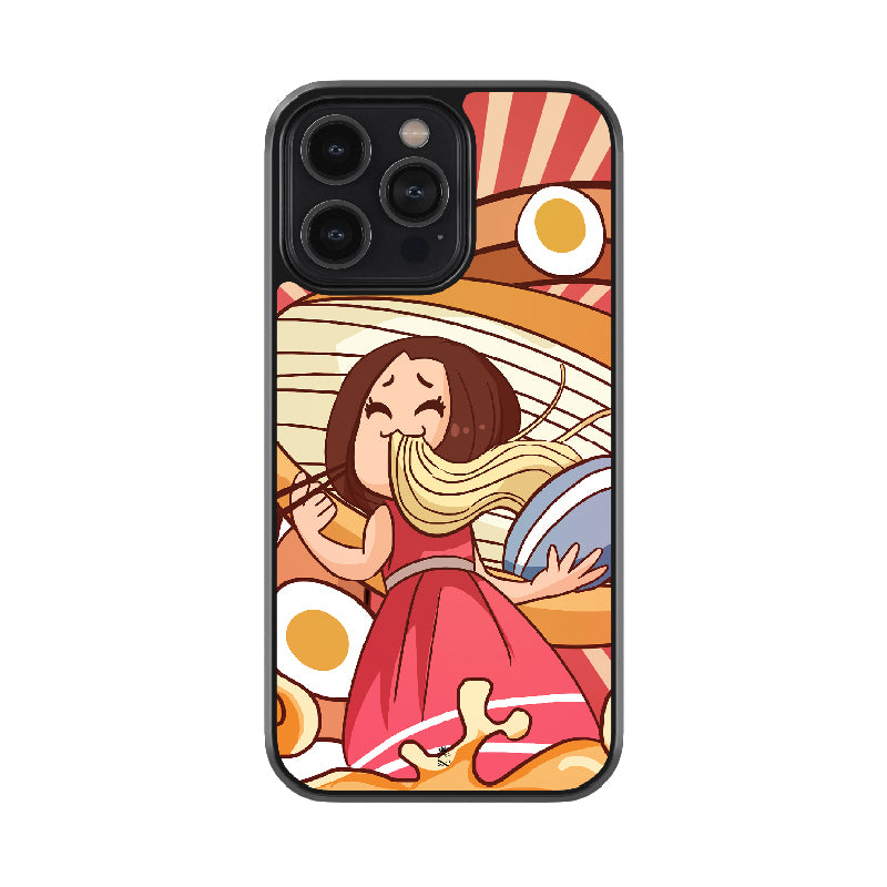 Foodie Girl Glass Case