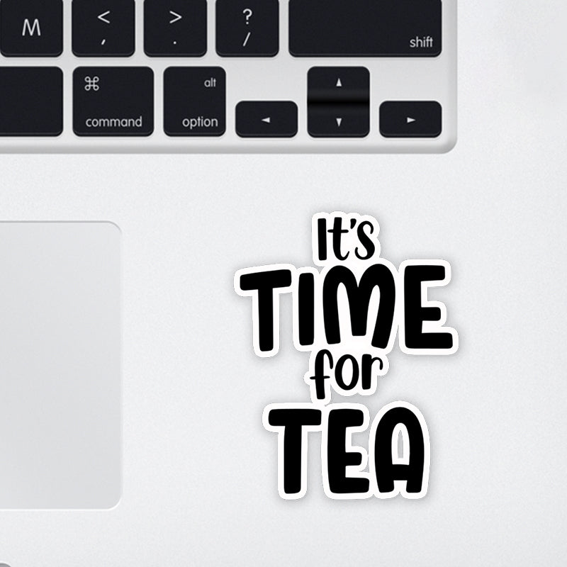 Its Time For Tea Laptop Sticker