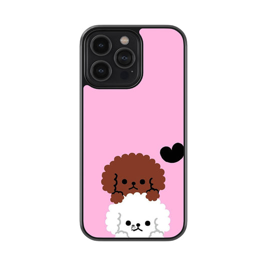 Bichon Frise Duo Glass Case