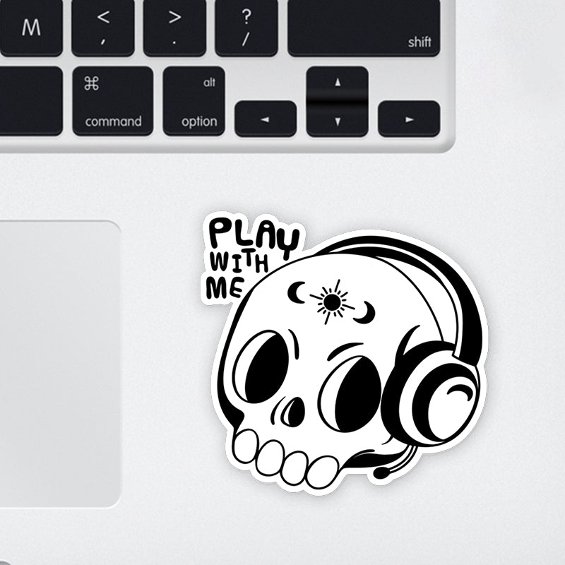 Play with me Laptop Sticker