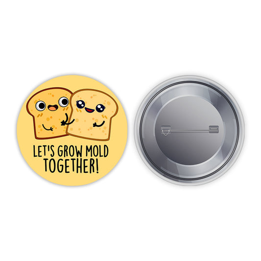 Bread Couple Pin-back Button Badge