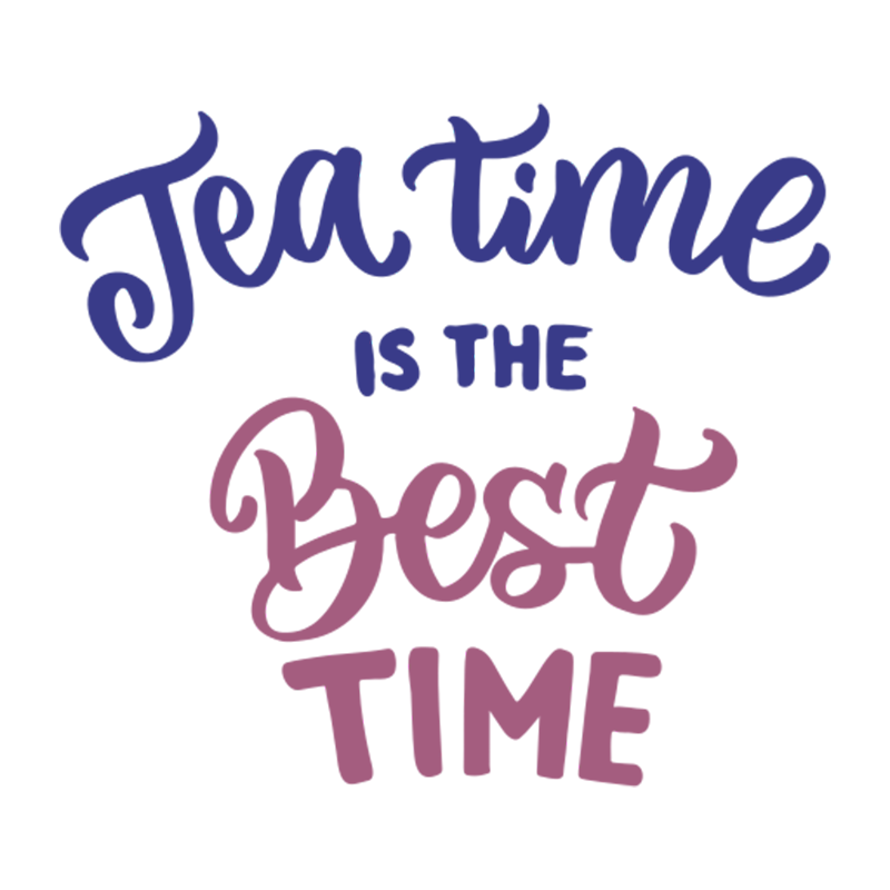 Tea Time is the Best Time Laptop Sticker