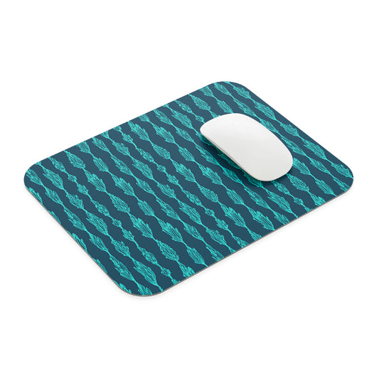 Blue Motif Mouse Pad