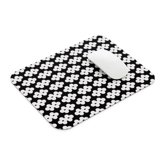 Black Polka Balls Mouse Pad