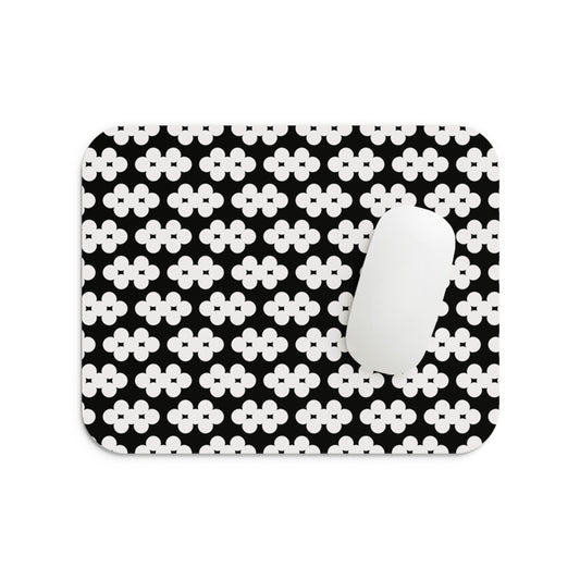 Black Polka Balls Mouse Pad